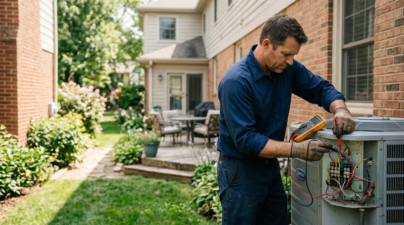 HVAC technician working near Osseo, WI
